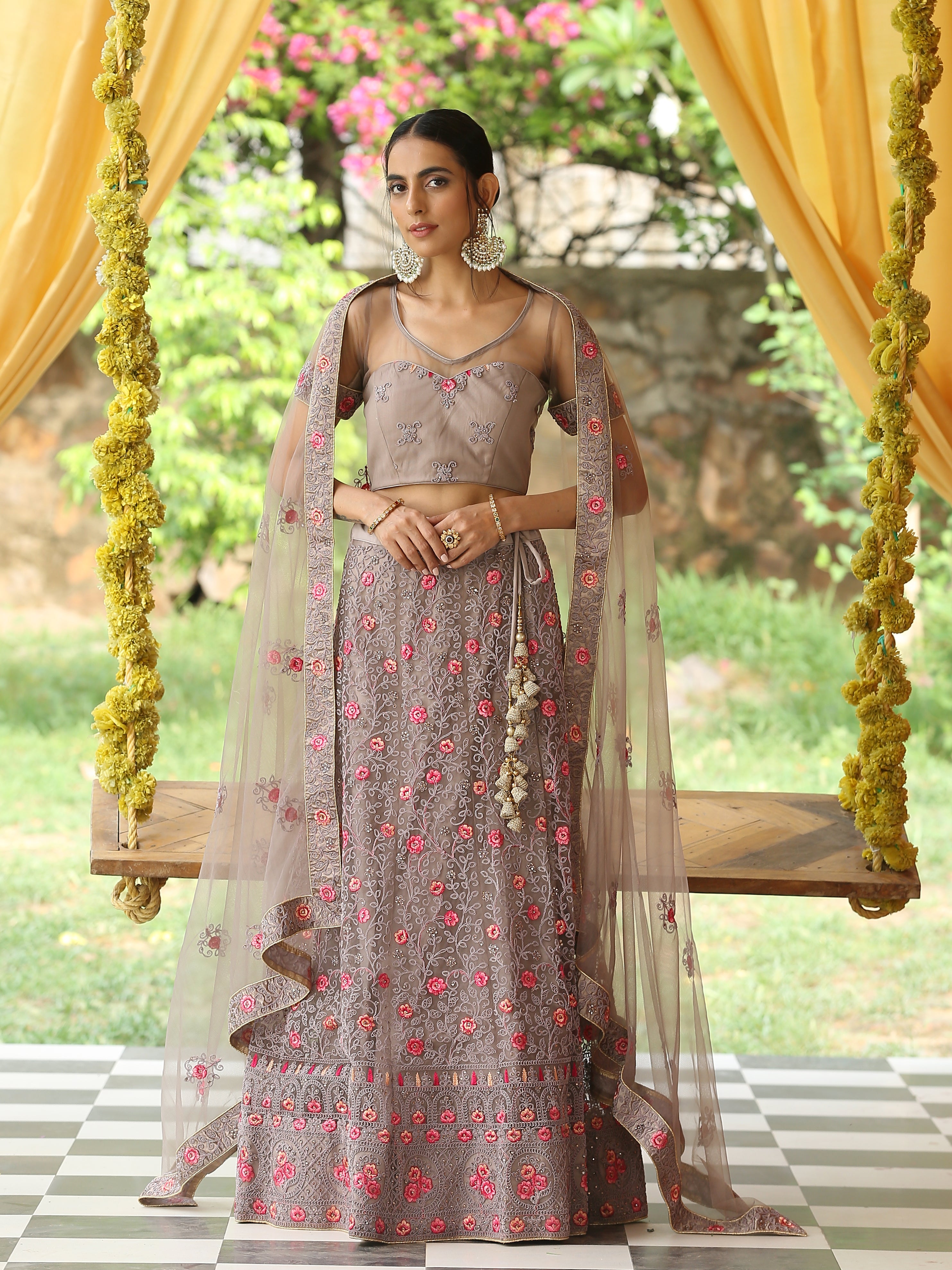 A Walk Through the Wood Lehenga Set