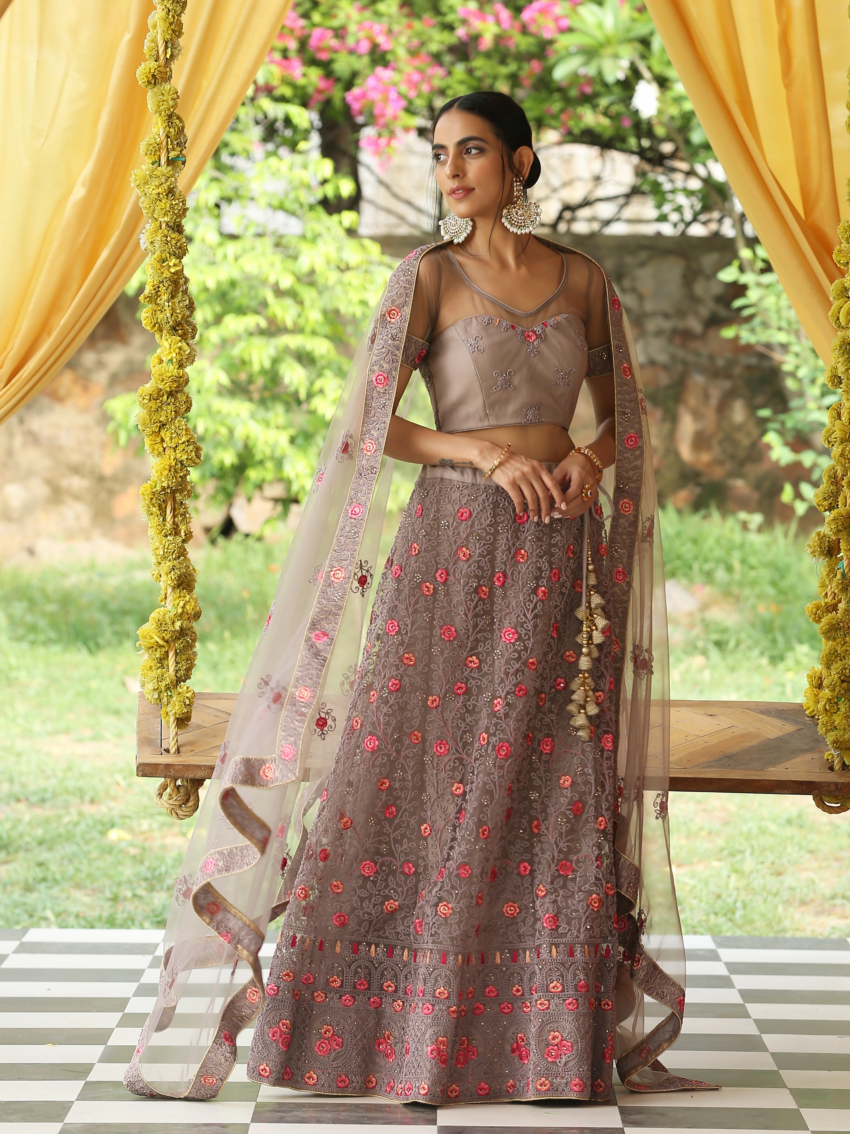 A Walk Through the Wood Lehenga Set