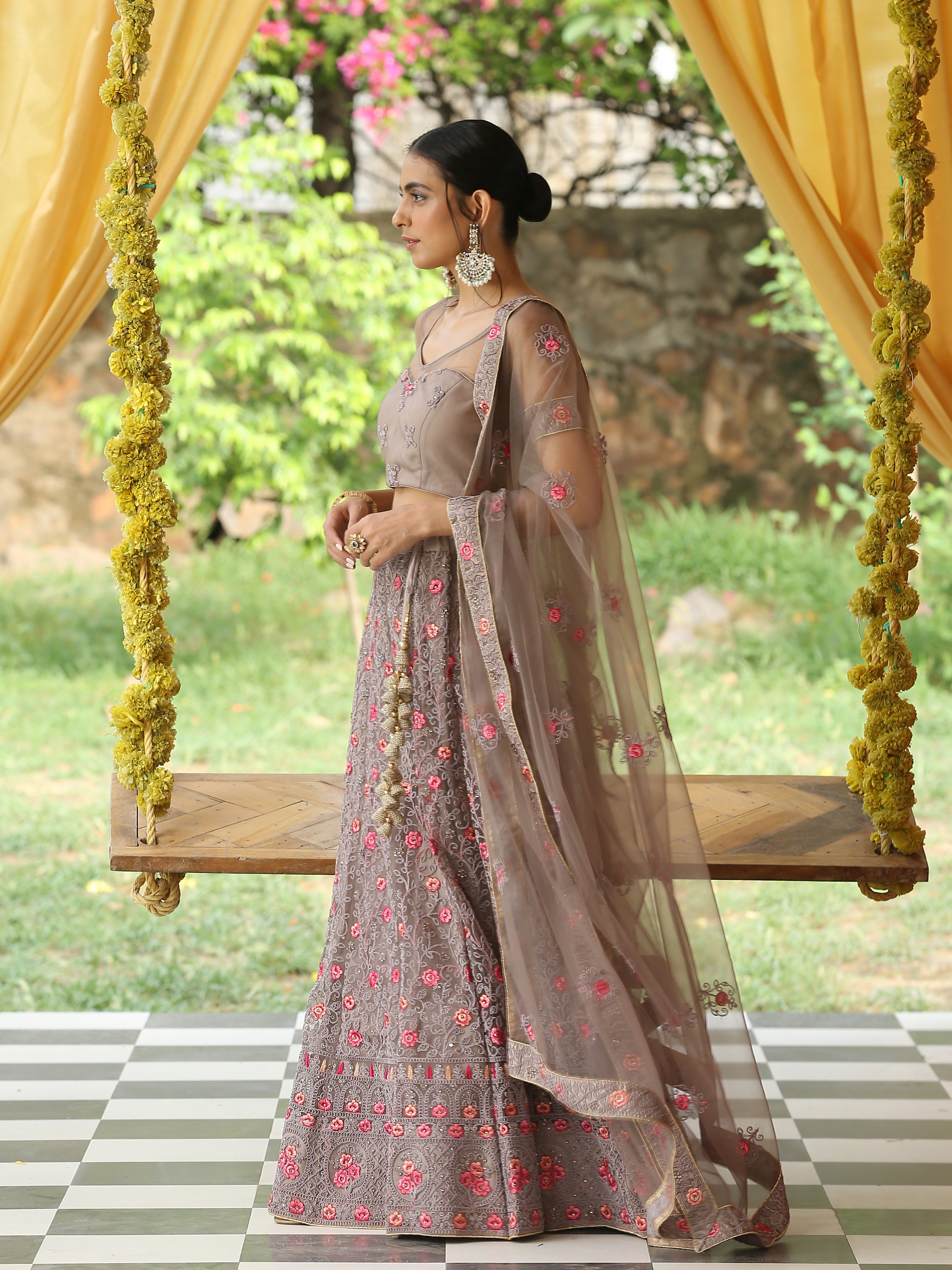 A Walk Through the Wood Lehenga Set
