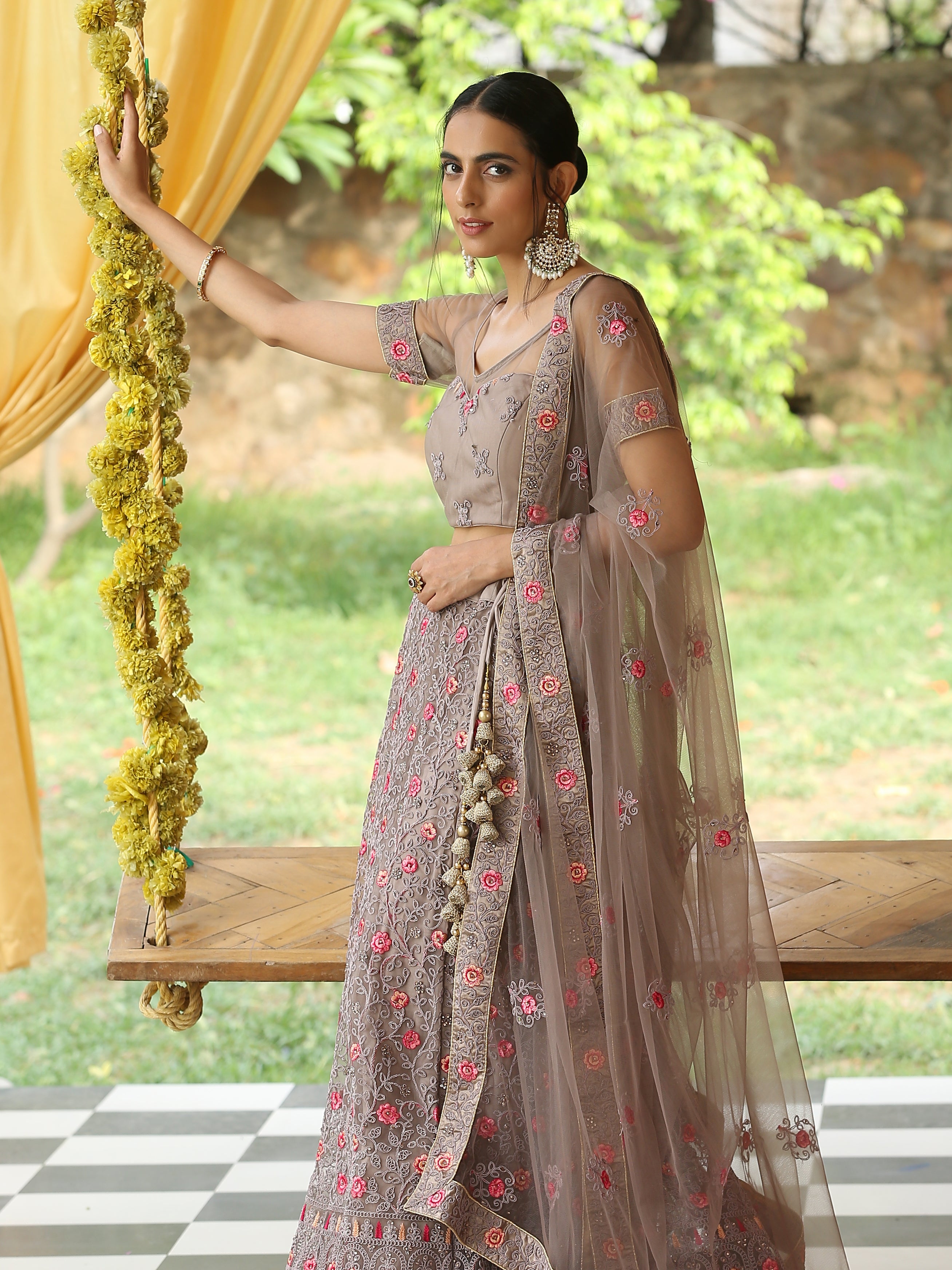 A Walk Through the Wood Lehenga Set