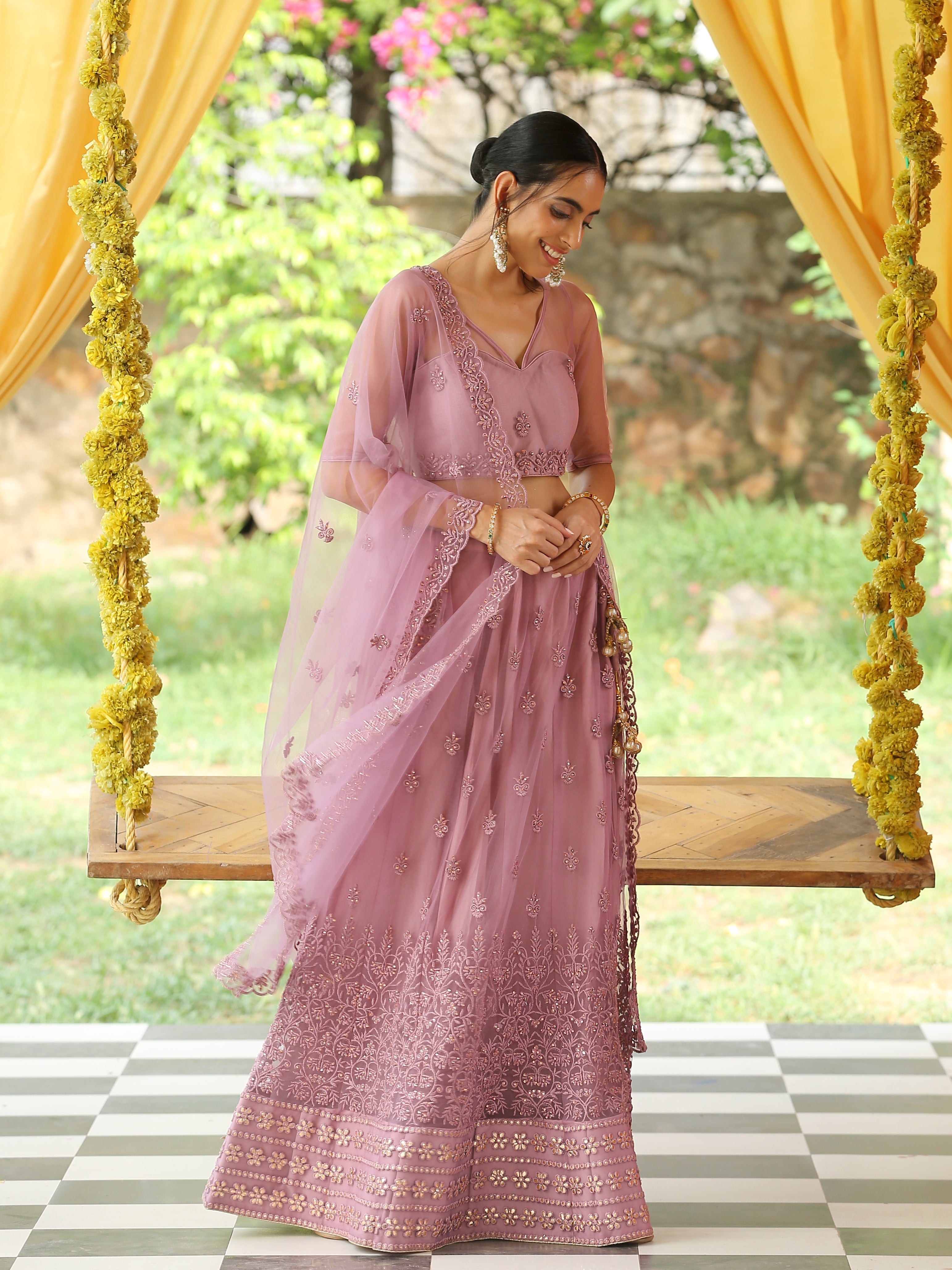 Majestic Mauve Lehenga Set