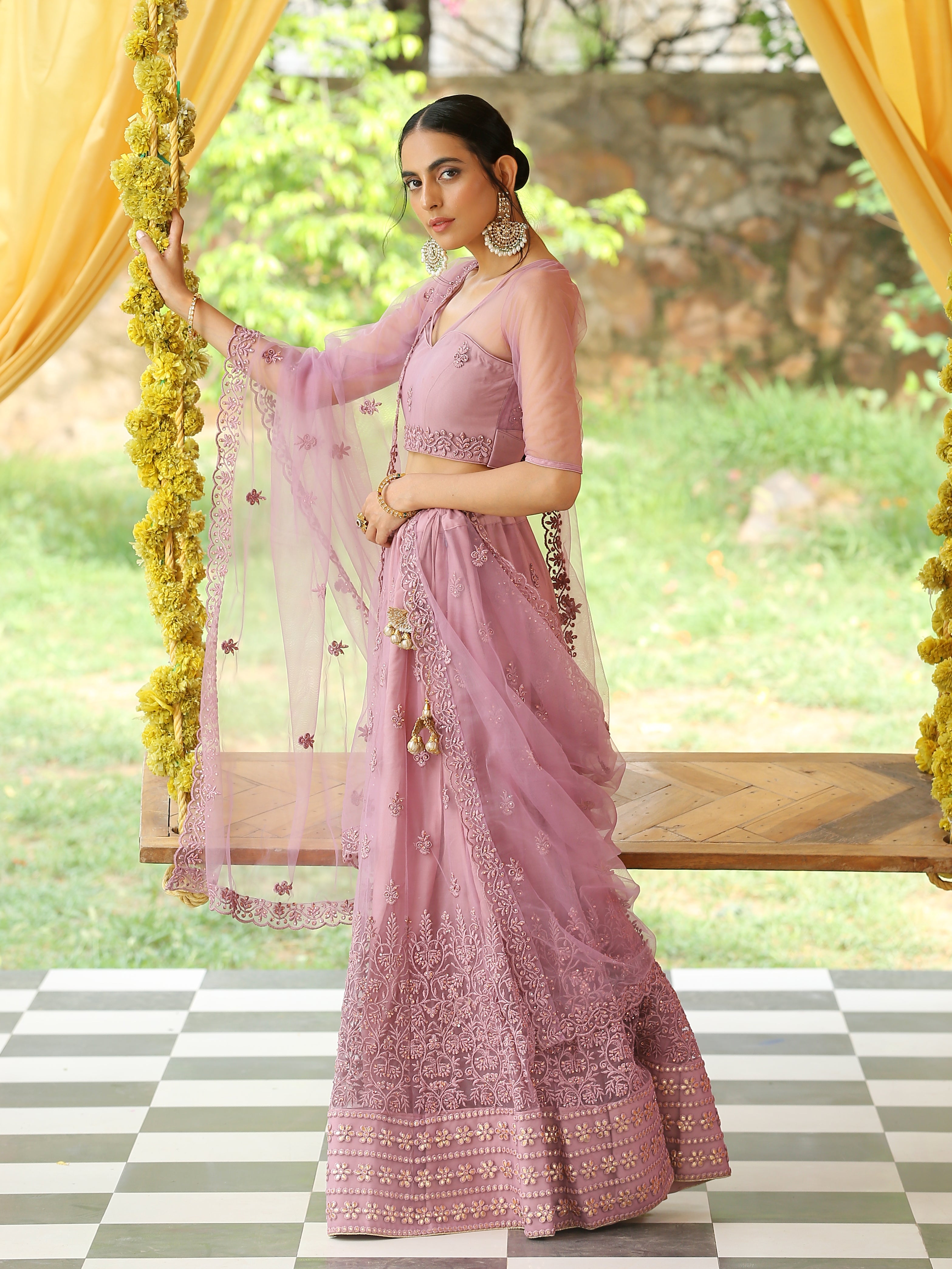 Majestic Mauve Lehenga Set