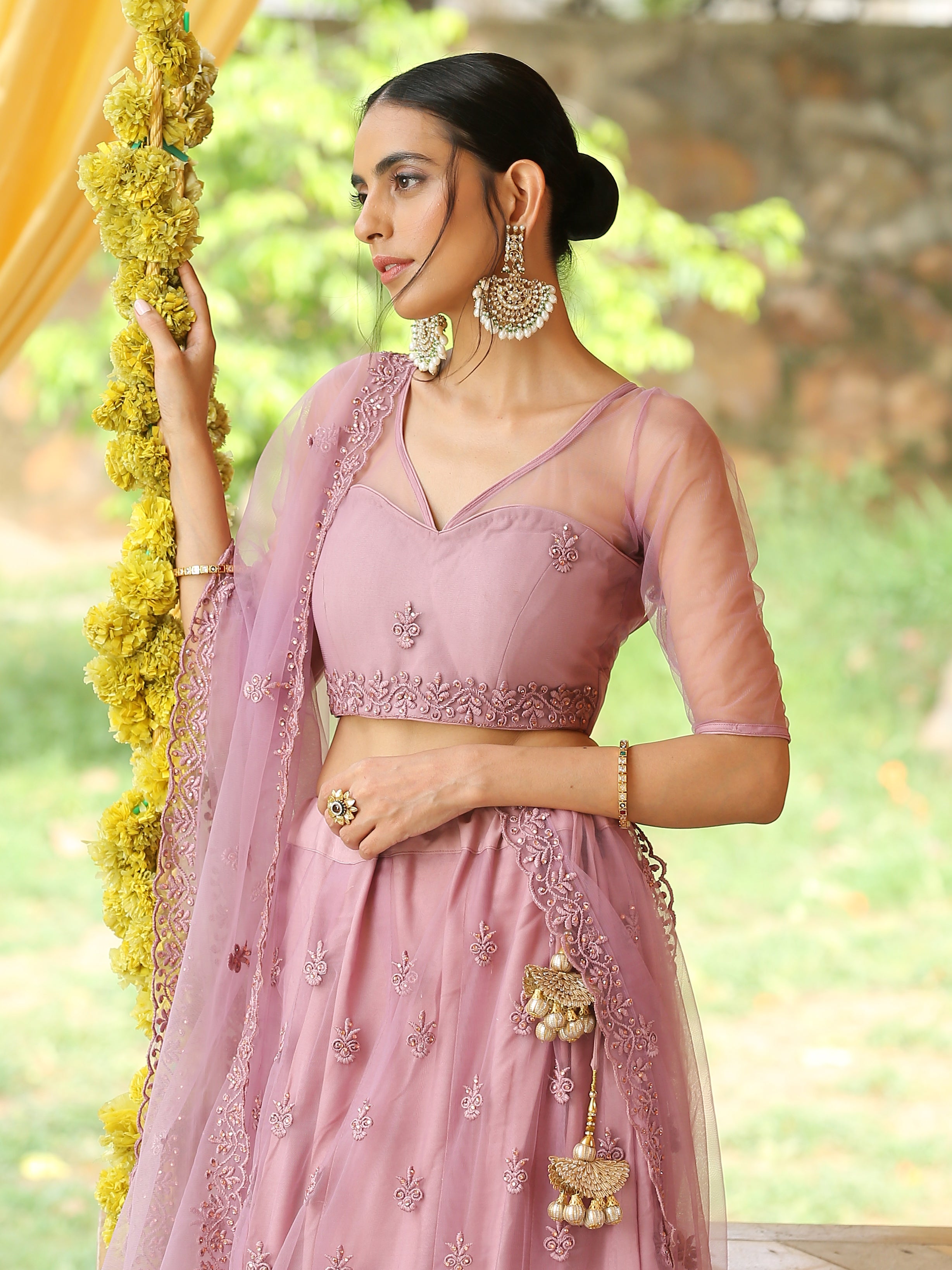 Majestic Mauve Lehenga Set