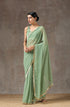 Sparking Henna Saree with Gold Sequins & Embellished Blouse
