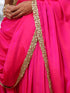 Fuchsia Patiala Pants Pre-draped Saree