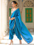 Frosted Patiala Pants Pre-draped Saree