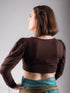 Dipped in Chocolate Long Sleeve Stretch Blouse