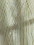 Summer Green Organza Saree with Self Stripes and Rainbow Lace