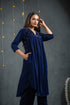 SET Azure velvet with Sequined Yoke