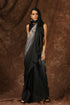 Black & Grey Satin Ombre' Saree