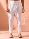 White Cotton Churidar Pyjama