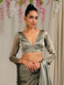 Blouse - Liquid Gold Organza V Neck