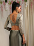 Blouse - Liquid Gold Organza V Neck
