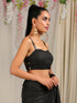Blouse - Black Gold Chiffon Sleeveless