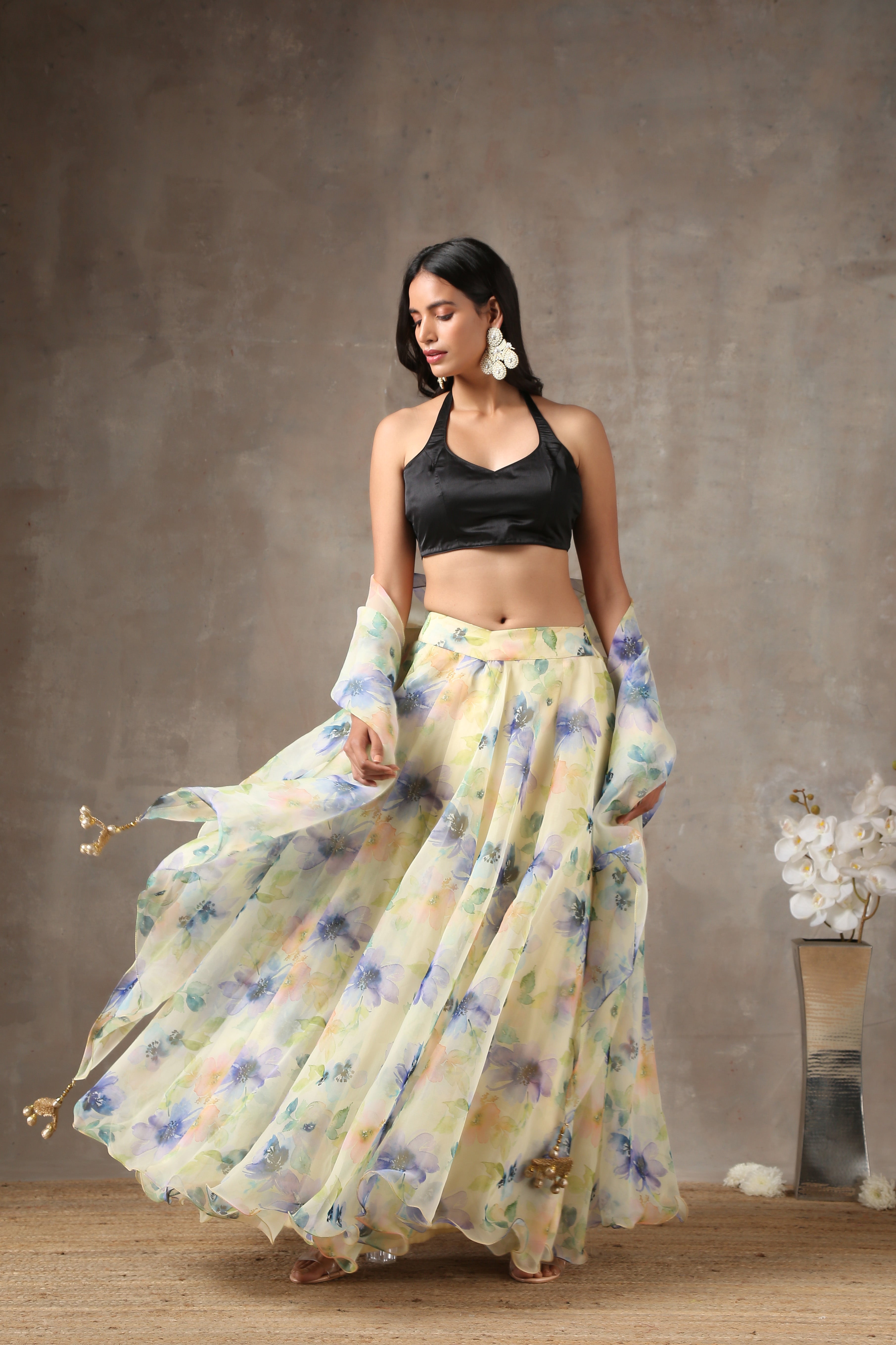 Naughty Organza Lehenga