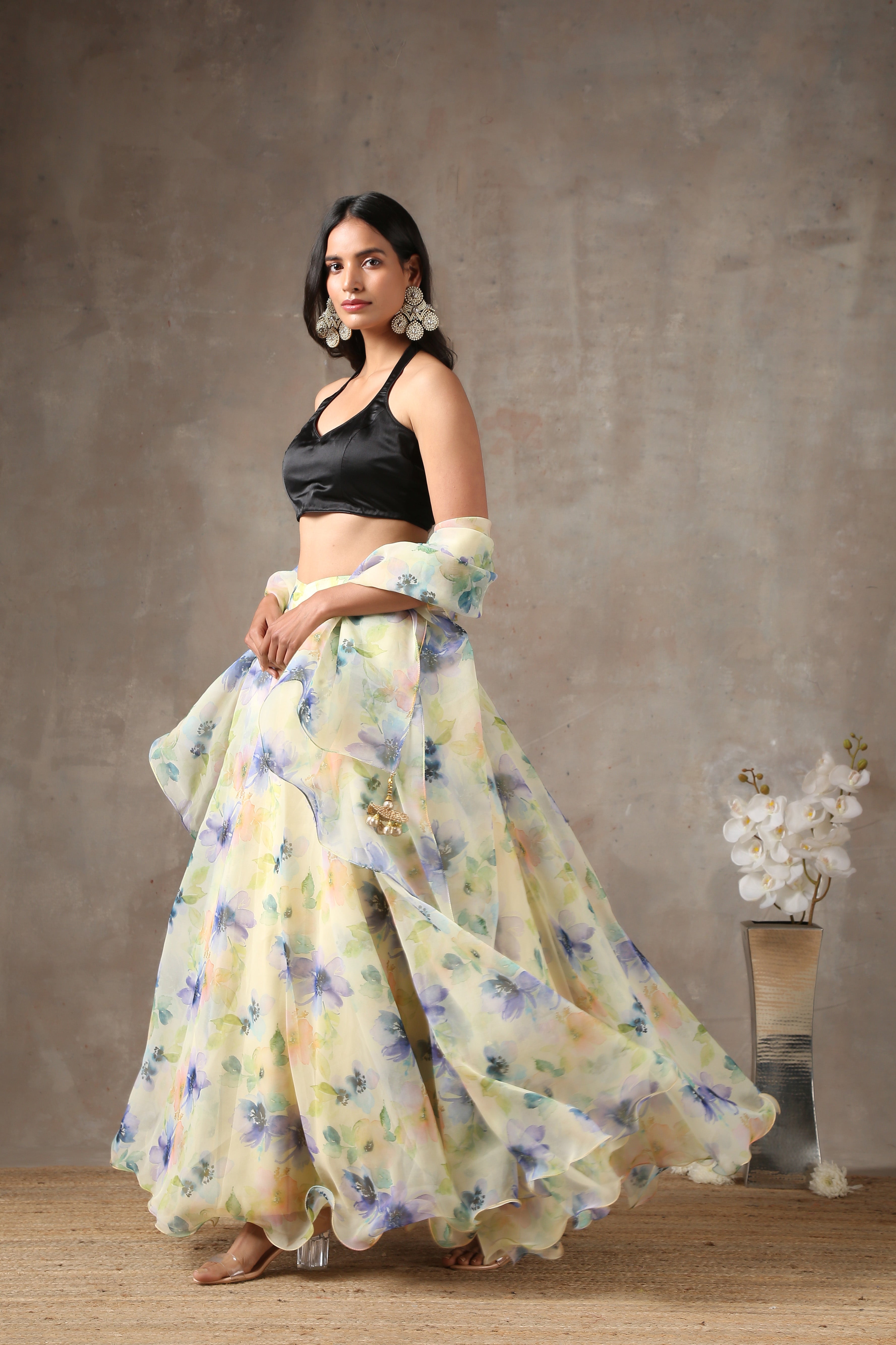 Naughty Organza Lehenga