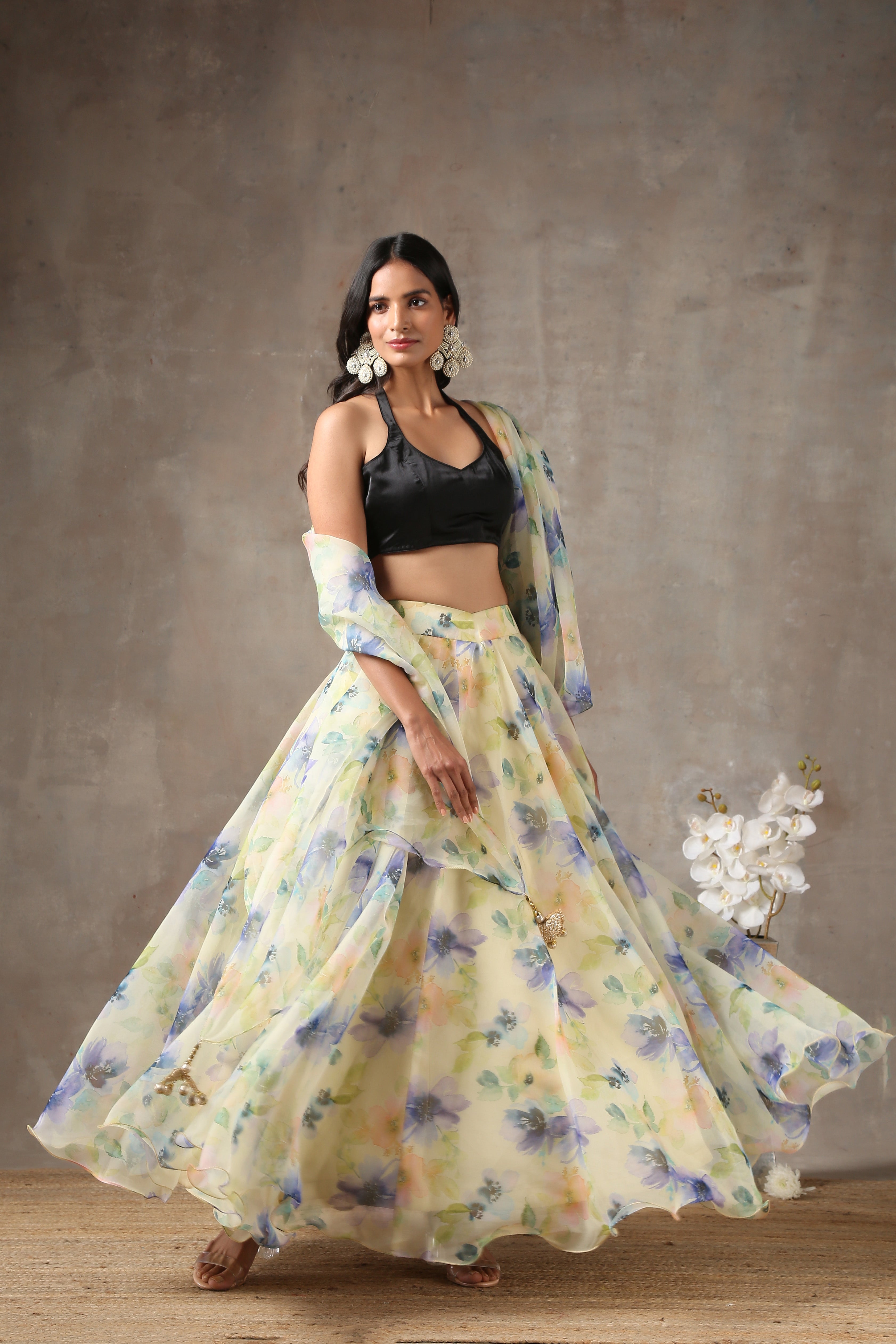 Naughty Organza Lehenga