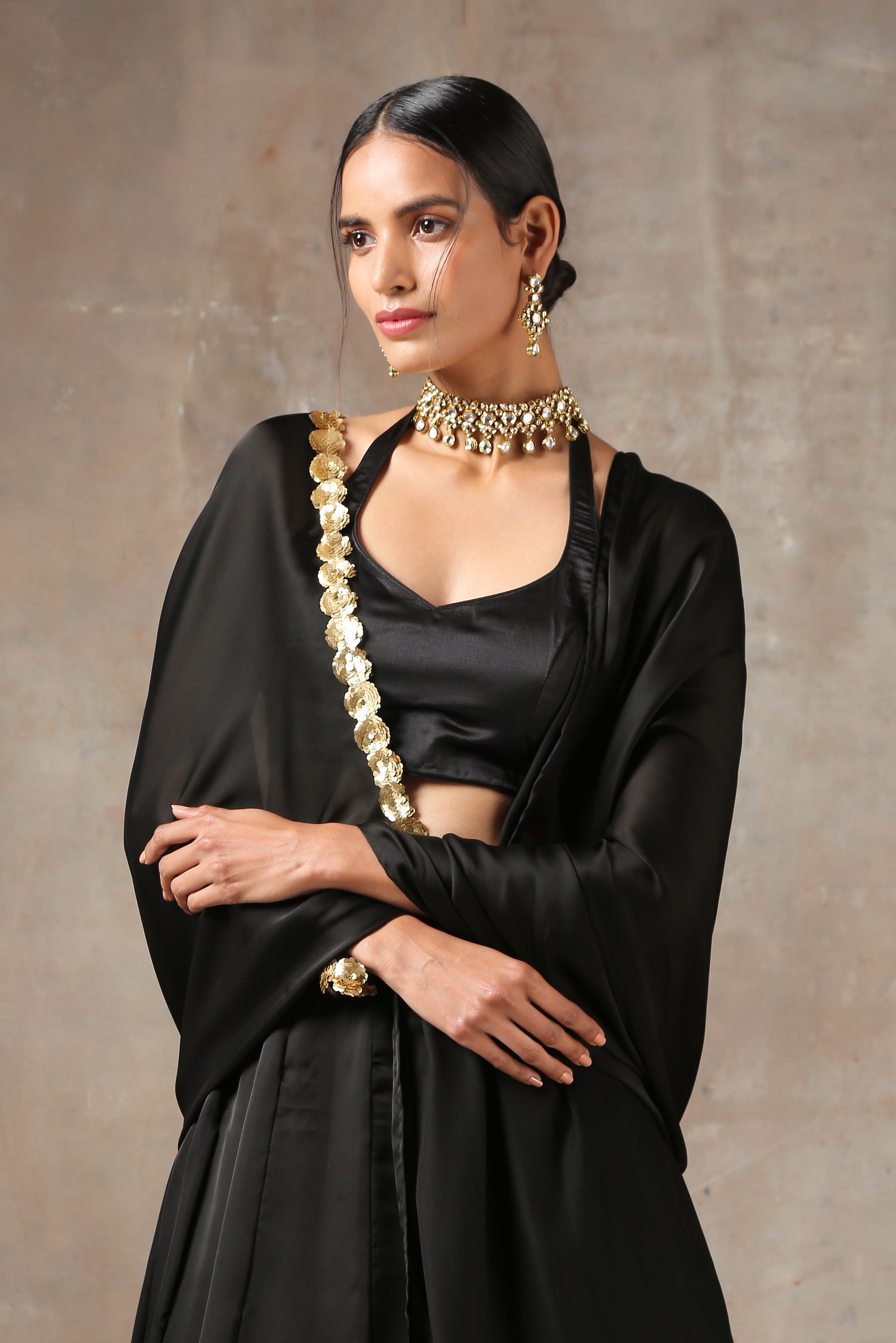 Regal Black Lehenga