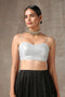 Blouse - Dull Silver Sequin