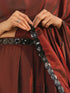 Pre-draped Rosewood Pleated Pant Style Saree