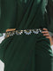 Belt - Emerald Green Floral with Mirror