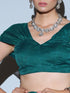 Blouse - Teal Shimmer With Wide Straps