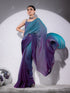 Rarity Ombre Butter Chiffon Saree with Lace & Blouse fabric