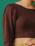 Dipped in Chocolate Long Sleeve Stretch Blouse