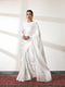 Slice of Heaven White Satin Saree