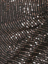 Striking Black and Bronze Sequin Saree