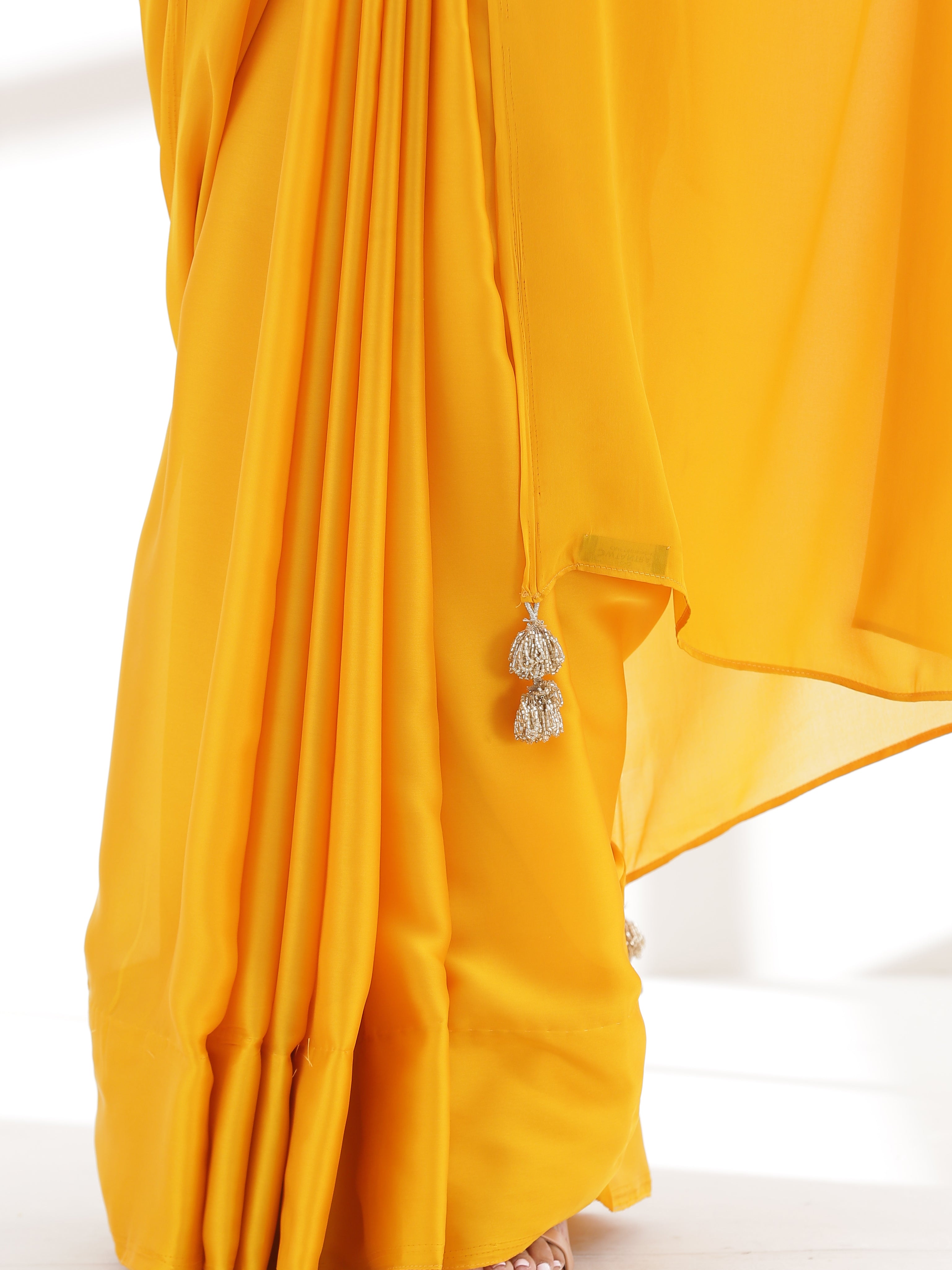 Sunny Side Up Satin Saree