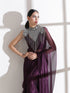 Blouse - V-Neck Wine Shimmer Blouse