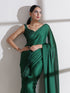 Green Royal Saree With Embroidered Blouse Fabric