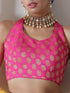 Blouse - Pink Brocade Halter Blouse