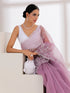 Potli - White Satin with White Beaded Lace Potli